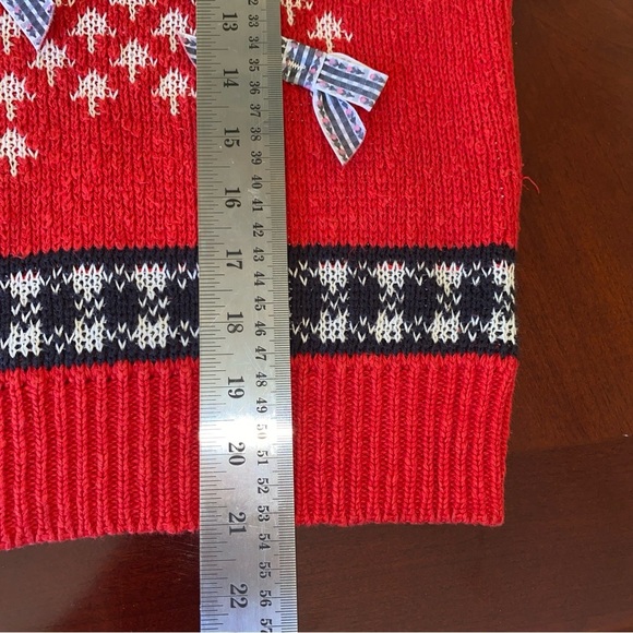 Sweater Loft Red Holiday Sweater Ugly Christmas Vintage - Picture 3 of 6